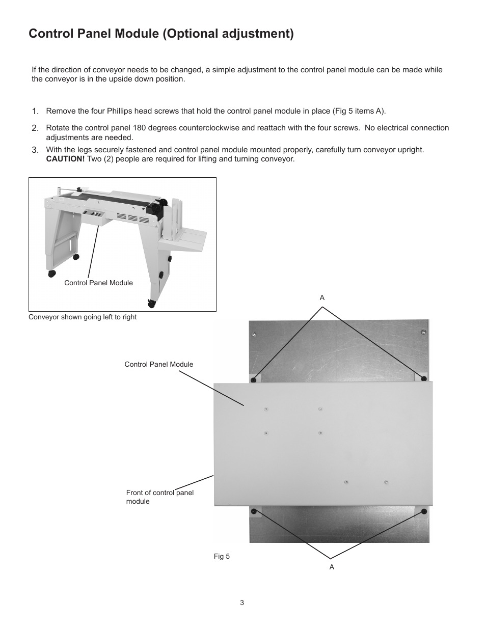 Control panel module (optional adjustment) | Formax FD 4040 User Manual | Page 5 / 14