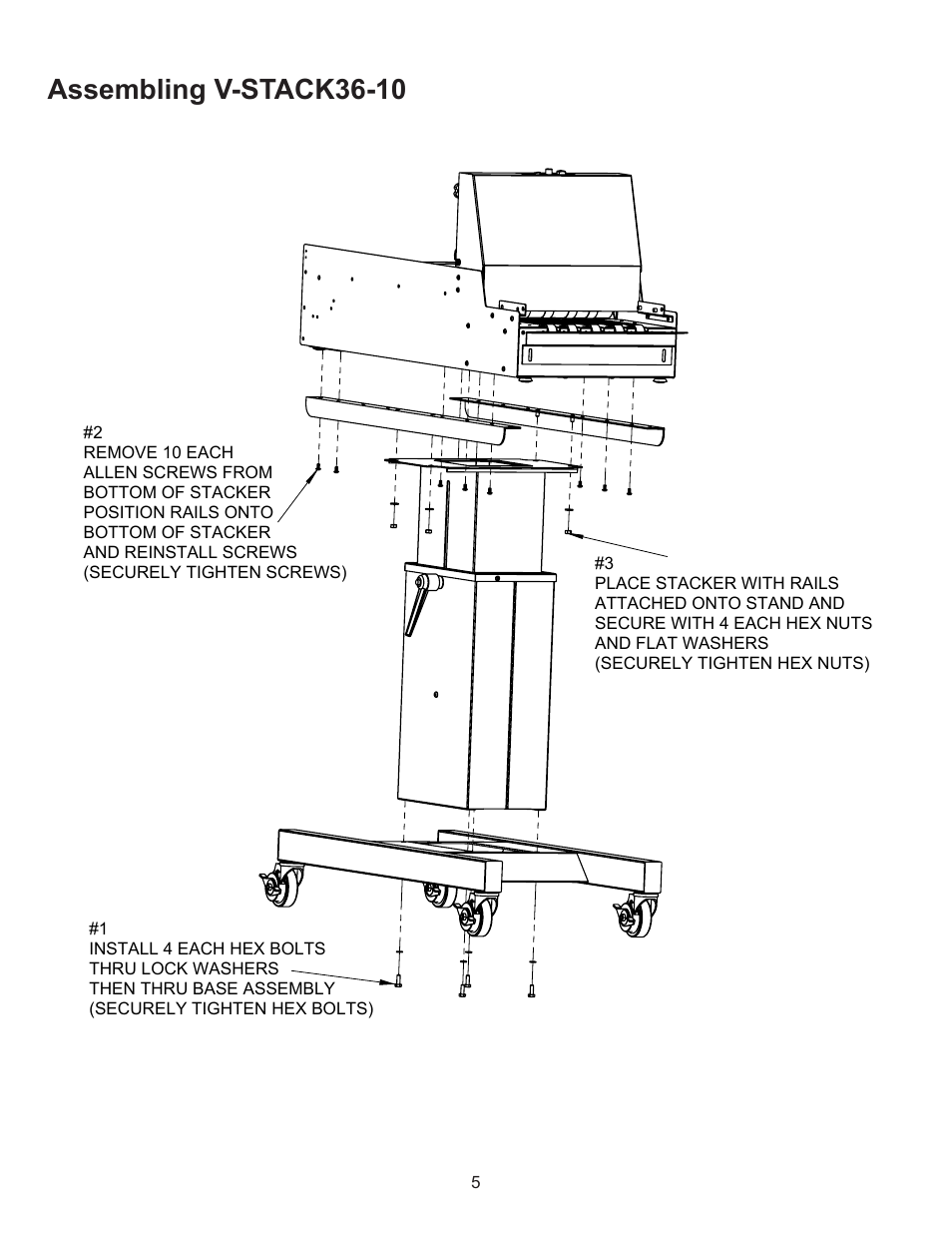 Assembling v-stack36-10 | Formax V-STACK36 User Manual | Page 7 / 7