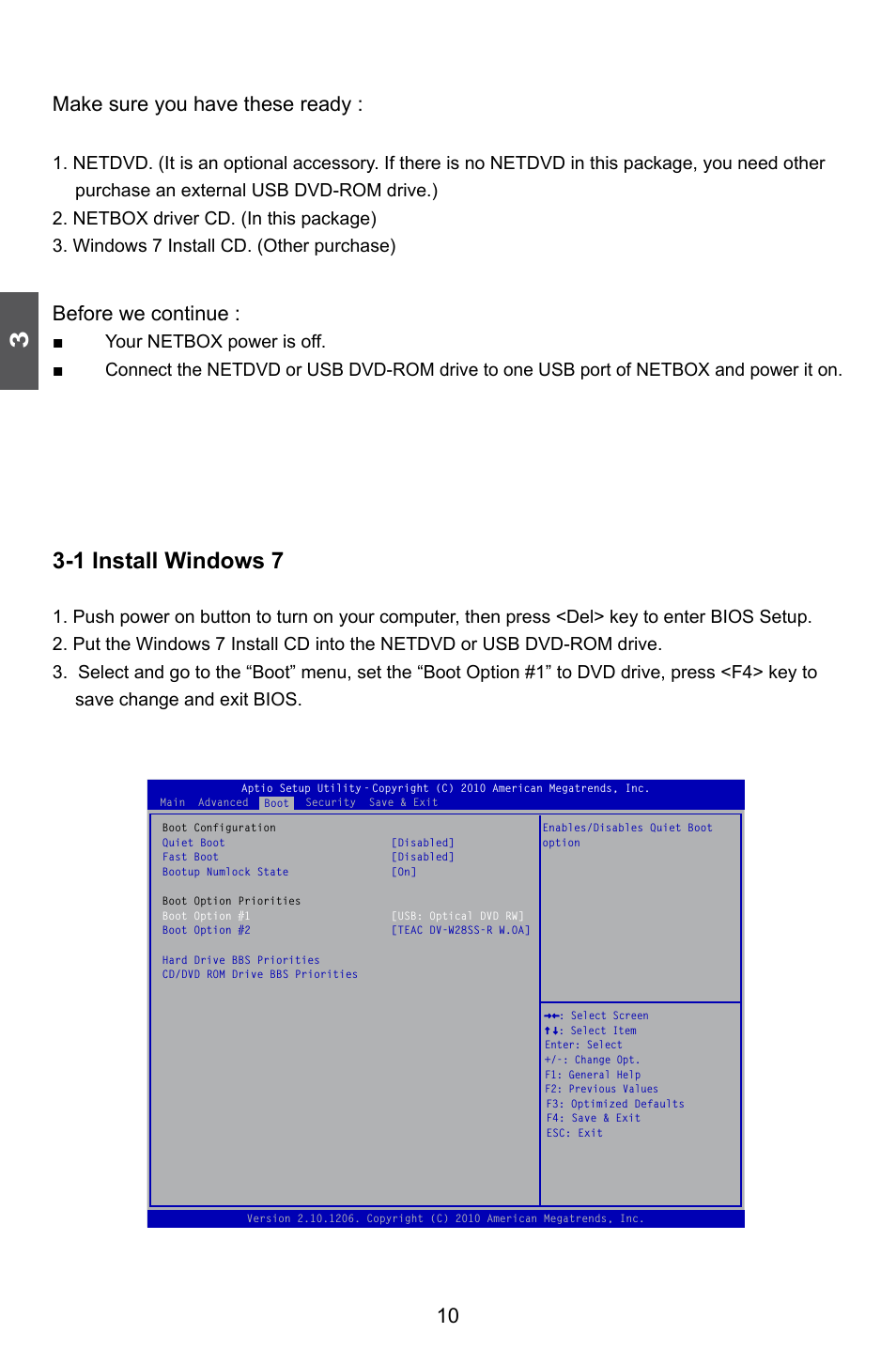 1 install windows 7, 10 make sure you have these ready, Before we continue | Foxconn nT-A3500 User Manual | Page 14 / 18