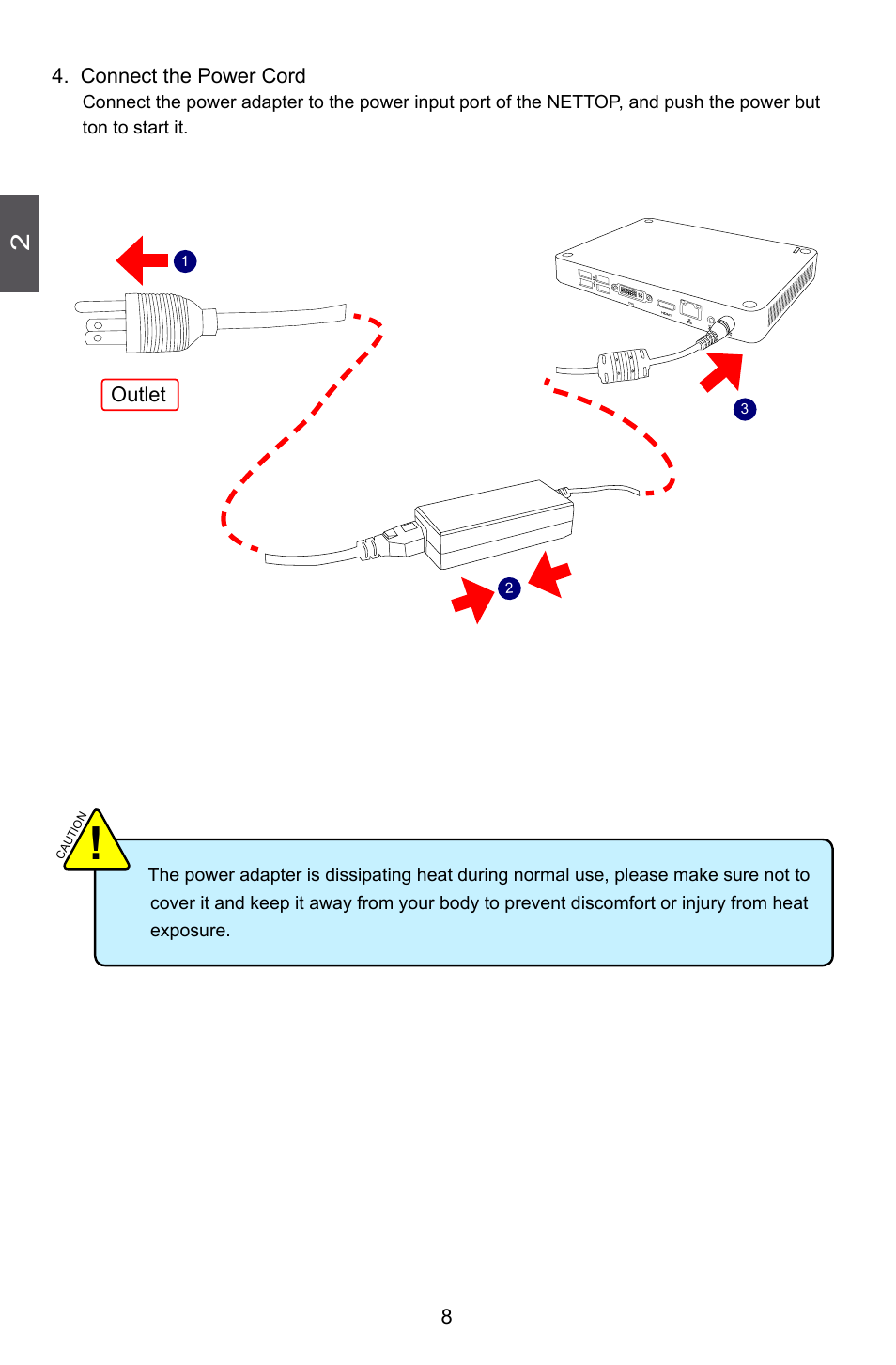 Connect the power cord | Foxconn nT-A3550 User Manual | Page 13 / 31