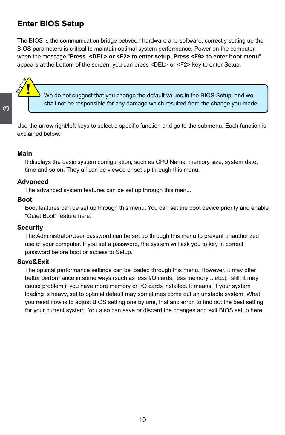 Enter bios setup | Foxconn nT-A3550 User Manual | Page 15 / 31