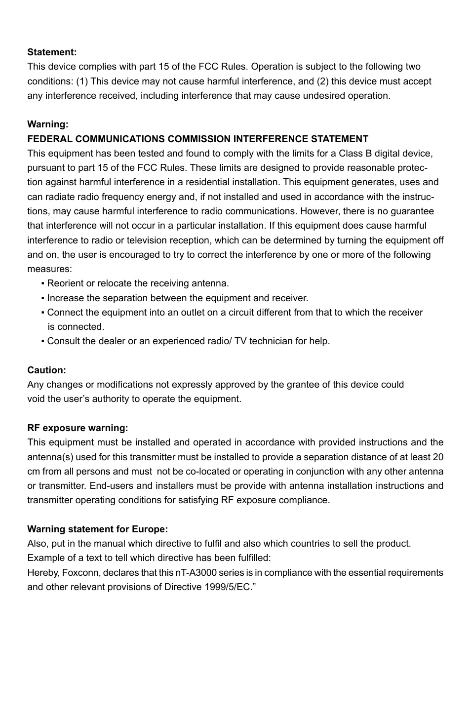 Foxconn nT-A3550 User Manual | Page 31 / 31