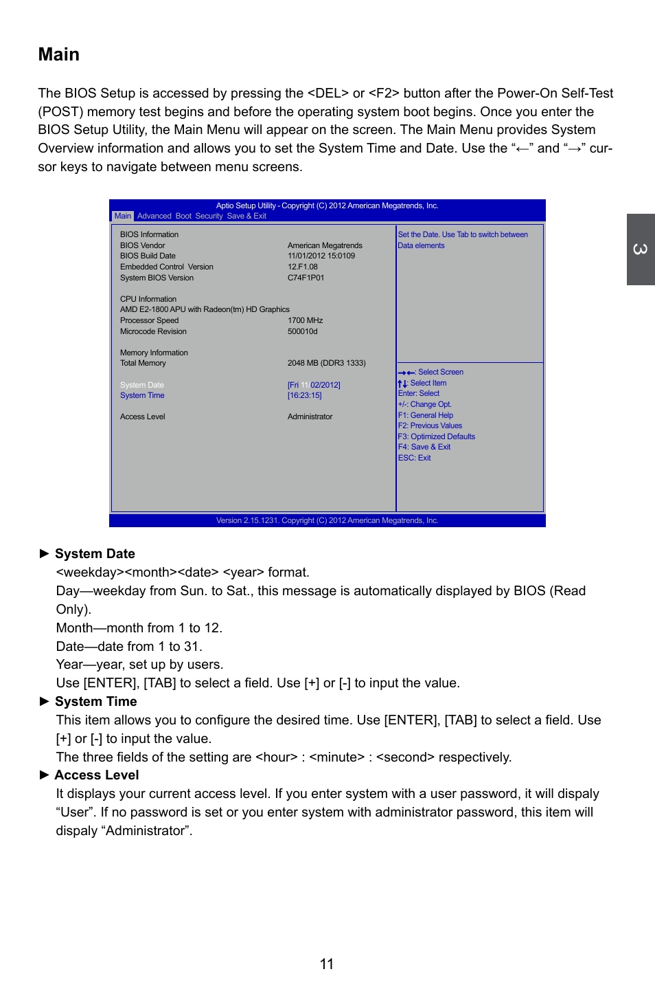 Main menu, Main | Foxconn nT-A3800 User Manual | Page 16 / 33