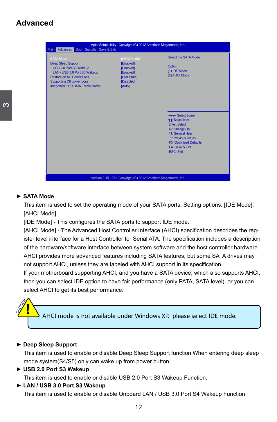 Advanced | Foxconn nT-A3800 User Manual | Page 17 / 33