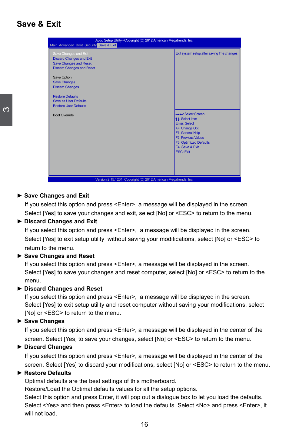Save & exit | Foxconn nT-A3800 User Manual | Page 21 / 33