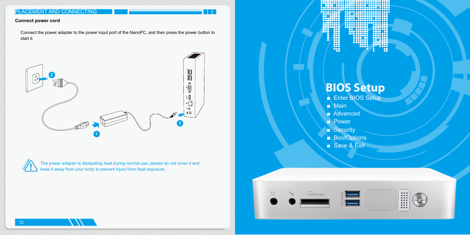 Connect power cord, Bios setup | Foxconn AT-5250 User Manual | Page 10 / 22