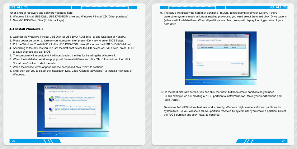 1 install windows 7 | Foxconn AT-5250 User Manual | Page 17 / 22