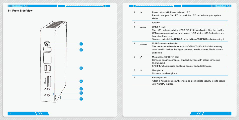 1 front side view | Foxconn AT-5250 User Manual | Page 5 / 22