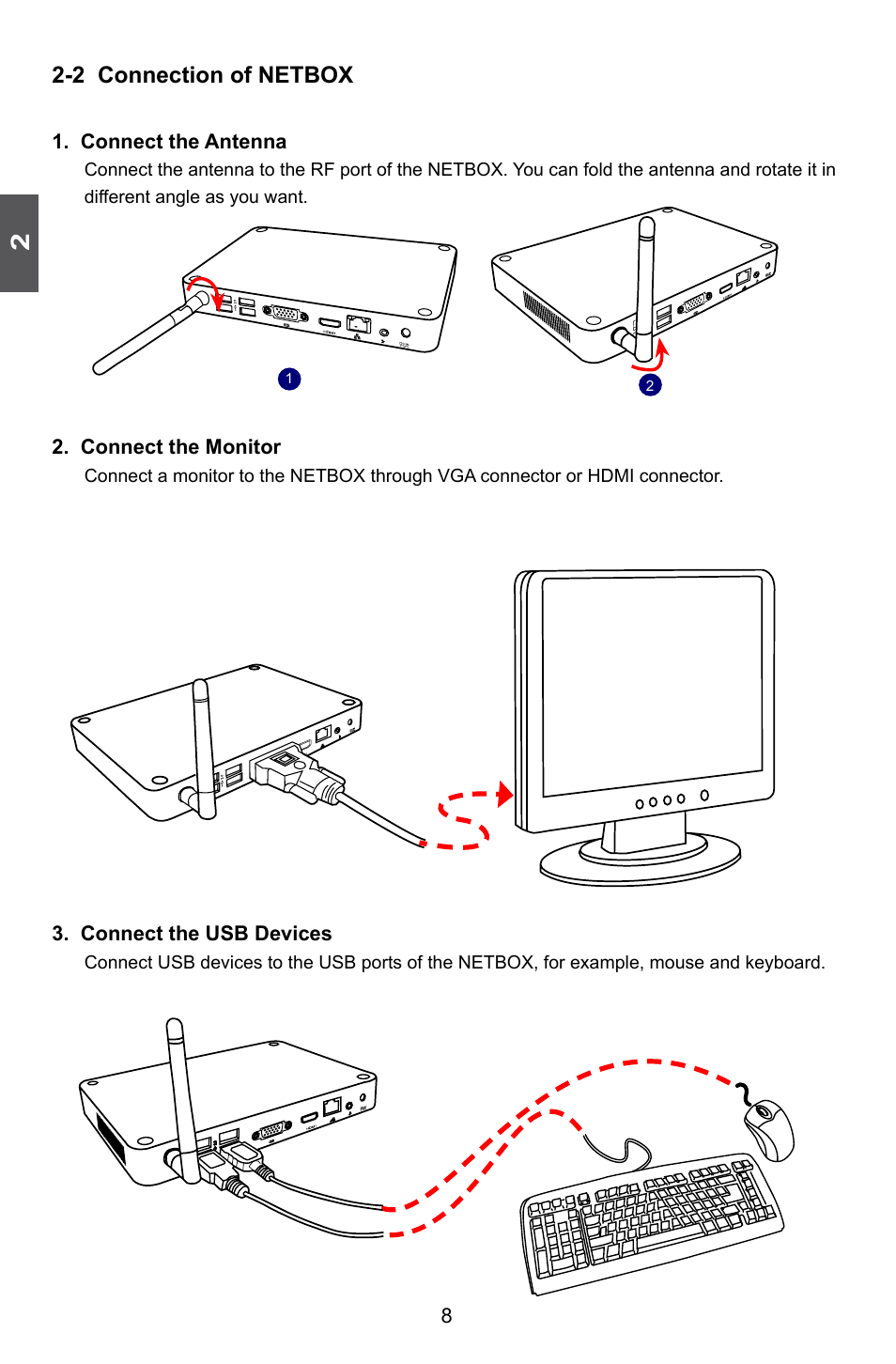 2 connection of netbox | Foxconn nT-425H User Manual | Page 12 / 34