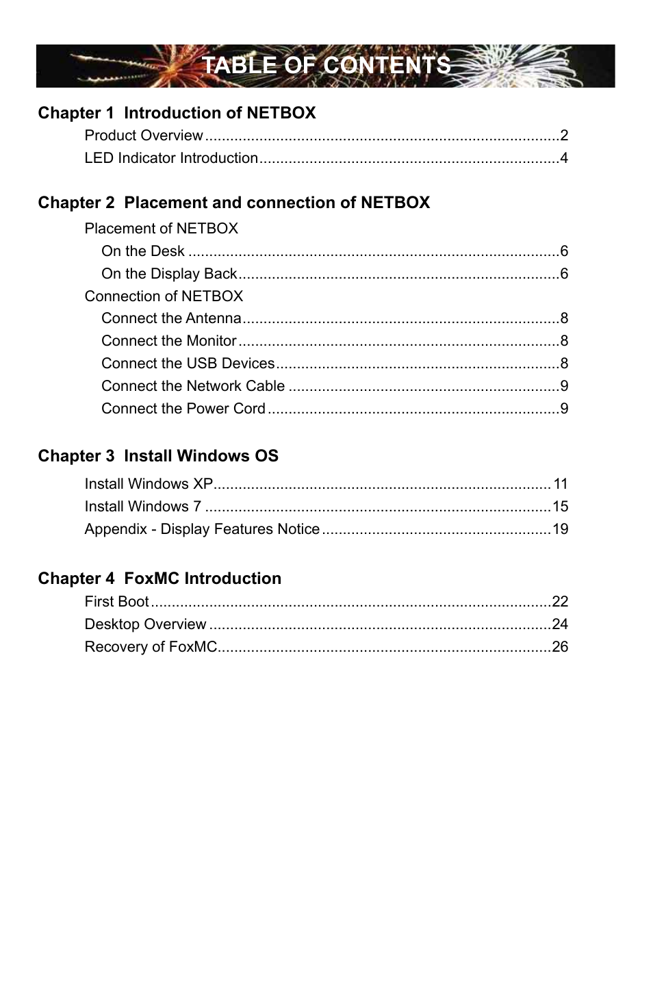 Foxconn nT-425H User Manual | Page 4 / 34