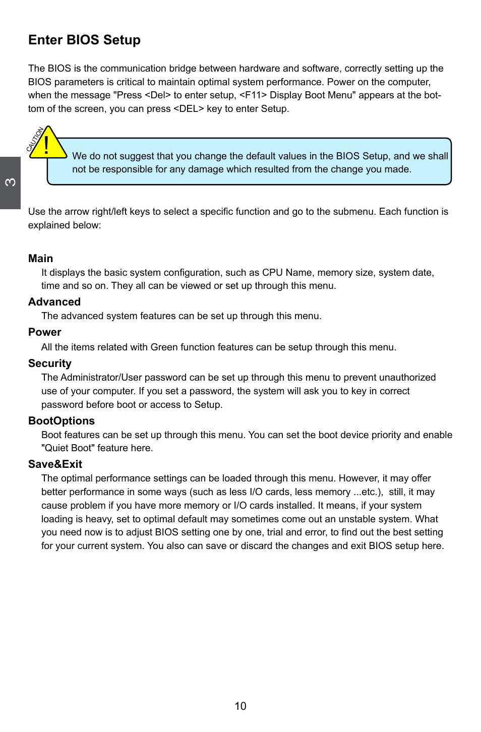 Enter bios setup | Foxconn nT-i2847 User Manual | Page 15 / 36