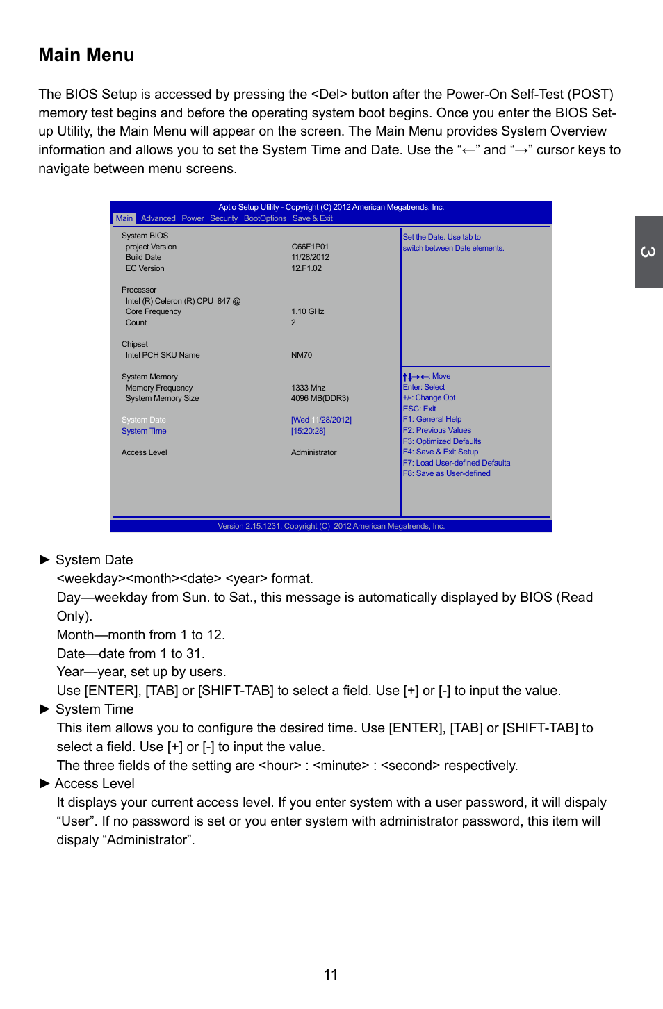 Main menu | Foxconn nT-i2847 User Manual | Page 16 / 36