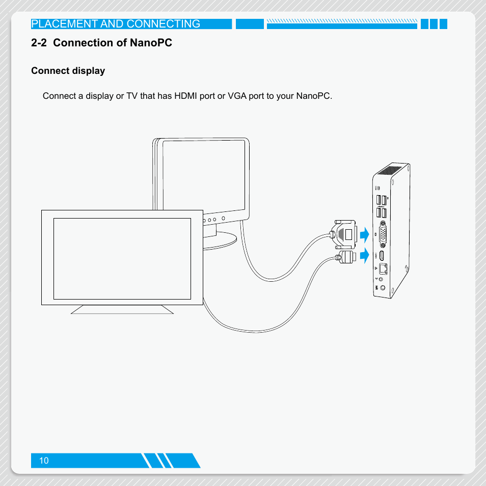 2 connection of nanopc, Connect display | Foxconn nT-iBT18 User Manual | Page 16 / 55