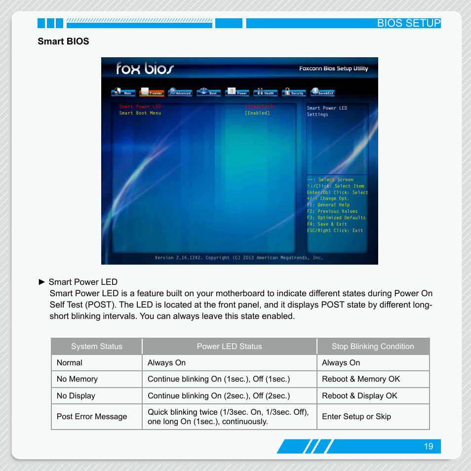 Smart bios, Bios setup | Foxconn nT-iBT18 User Manual | Page 25 / 55