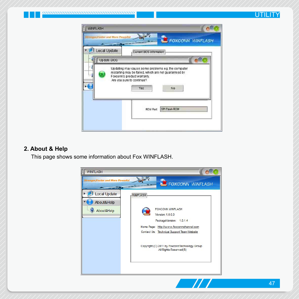 About & help | Foxconn nT-iBT18 User Manual | Page 53 / 55