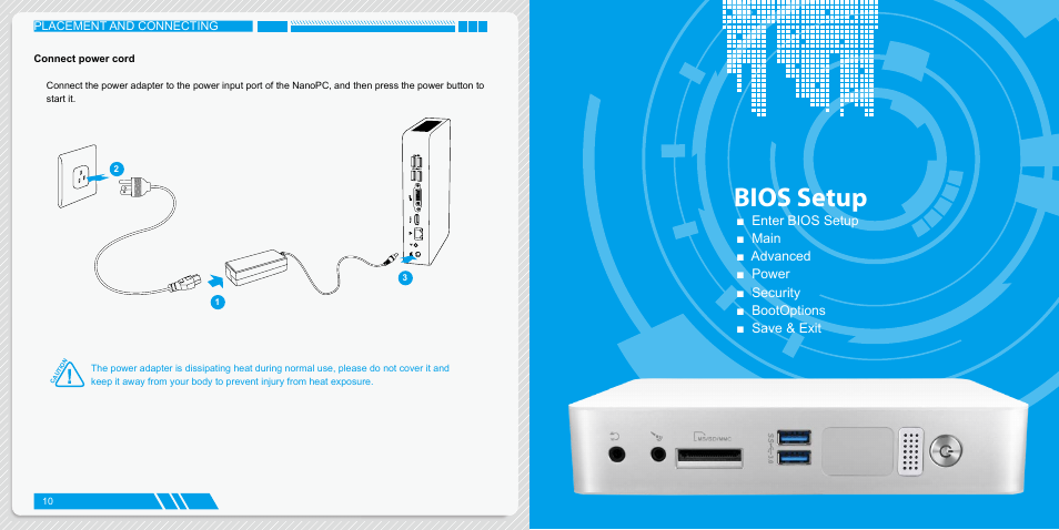 Connect power cord, Bios setup | Foxconn AT-7300 User Manual | Page 9 / 22