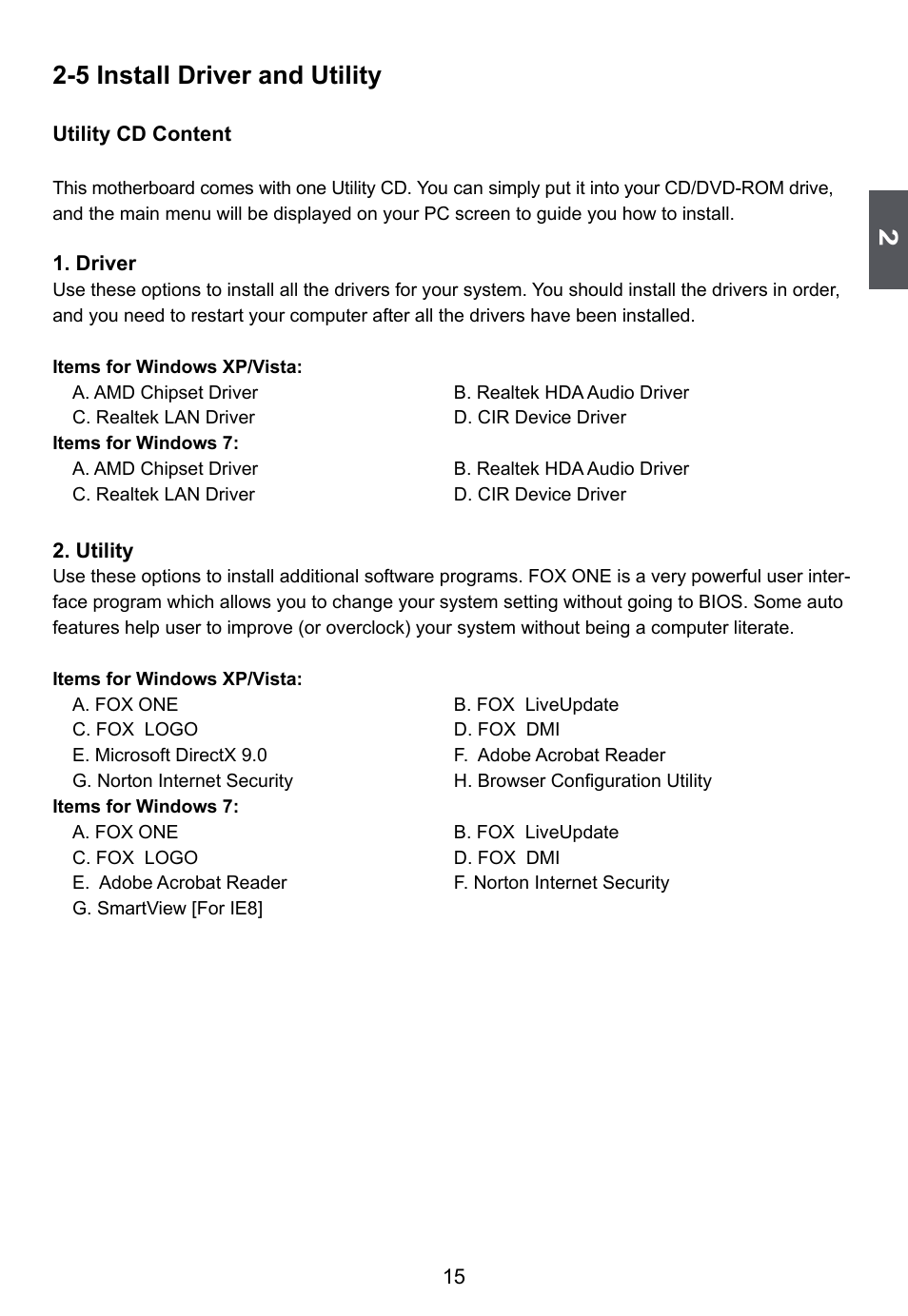 5 install driver and utility | Foxconn R10-A1 User Manual | Page 22 / 42