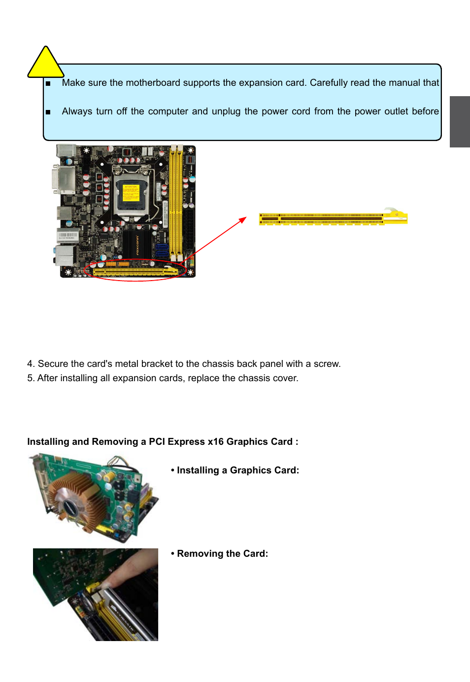 3 install an expansion card | Foxconn R10-H1 User Manual | Page 20 / 73