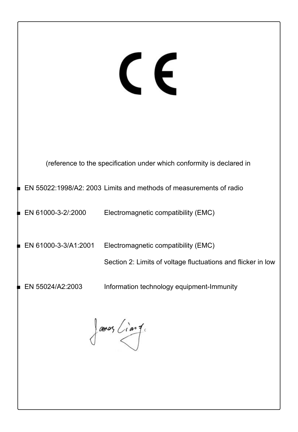 Declaration of conformity | Foxconn R10-H1 User Manual | Page 3 / 73