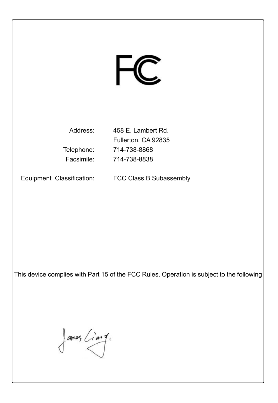 Declaration of conformity | Foxconn R10-H1 User Manual | Page 4 / 73