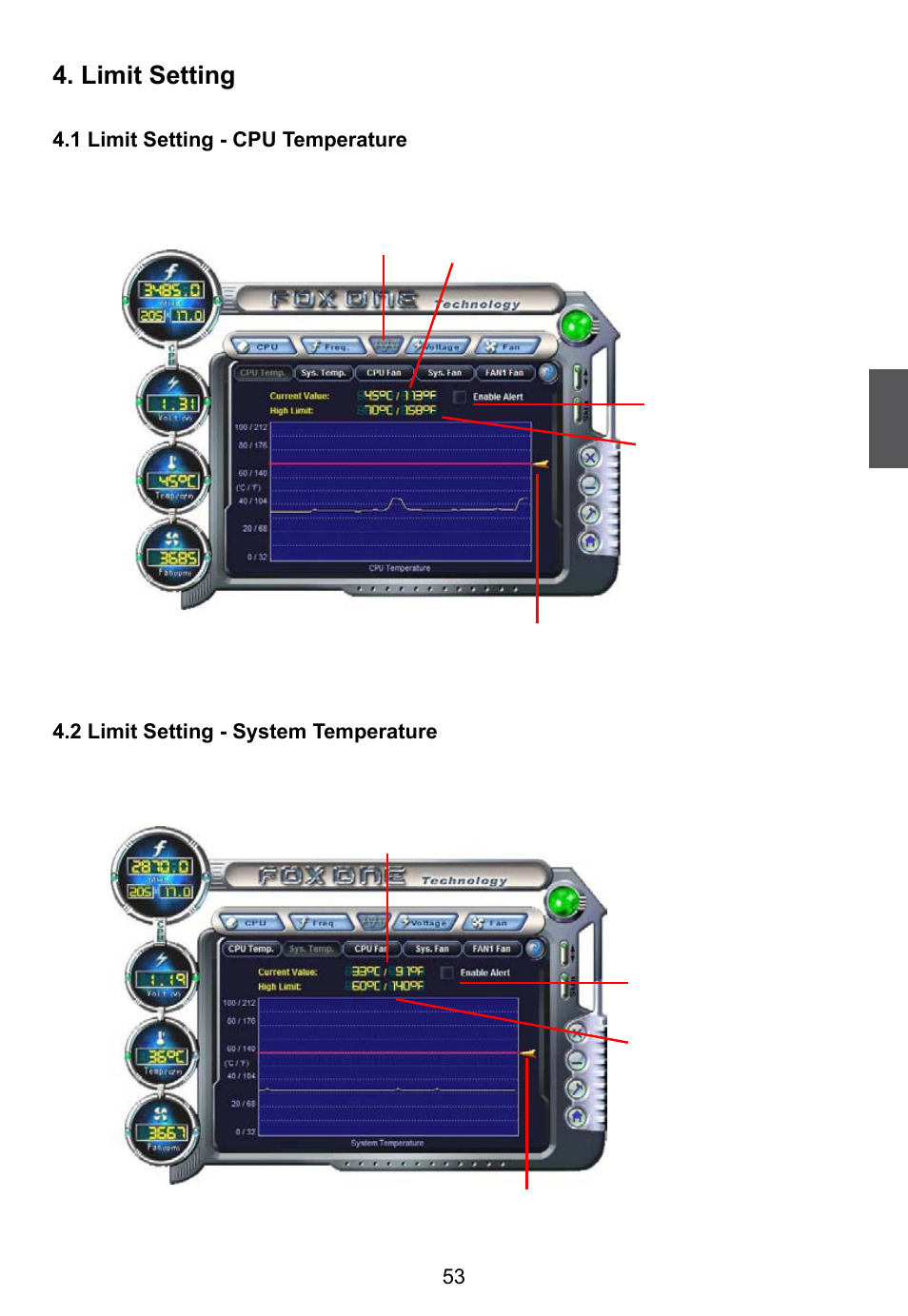 Limit setting | Foxconn R10-H1 User Manual | Page 60 / 73