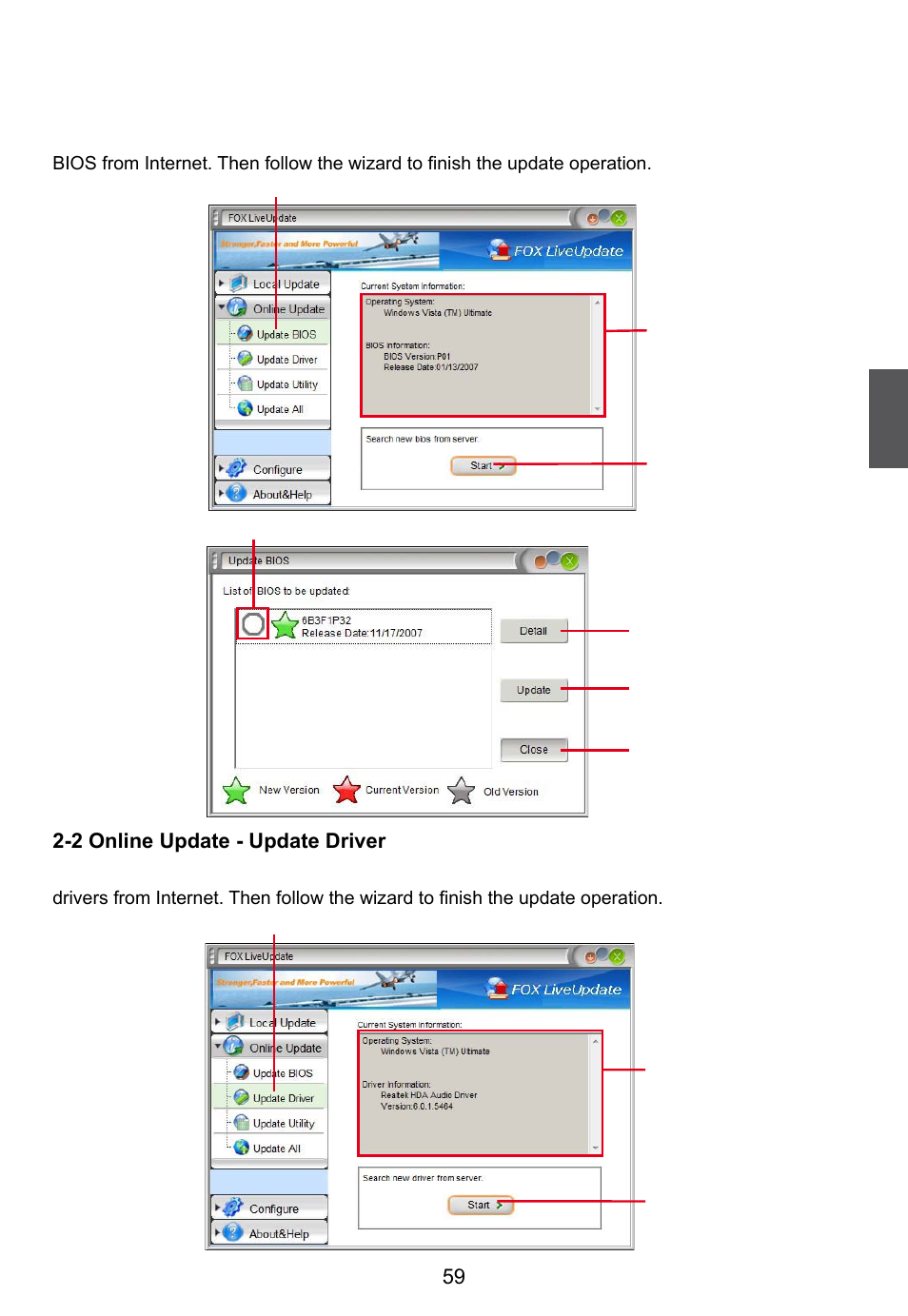 Online update | Foxconn R10-H1 User Manual | Page 66 / 73