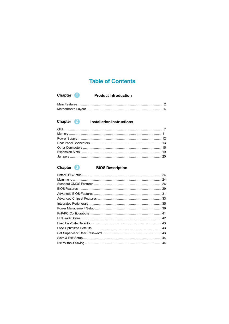 Foxconn NF3250K8AA-ERS User Manual | Page 4 / 68