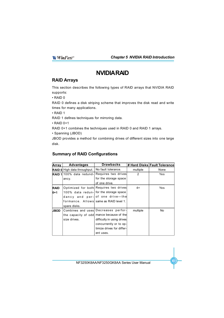 Nvidia raid, Raid arrays | Foxconn NF3250K8AA-ERS User Manual | Page 56 / 68