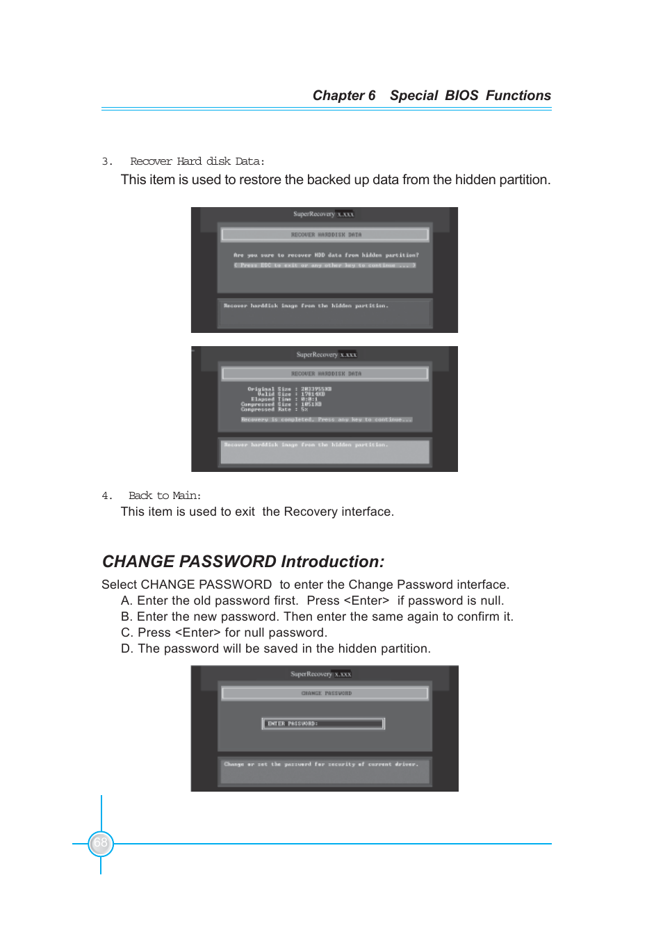 Change password introduction | Foxconn 760GXK8MC User Manual | Page 74 / 75