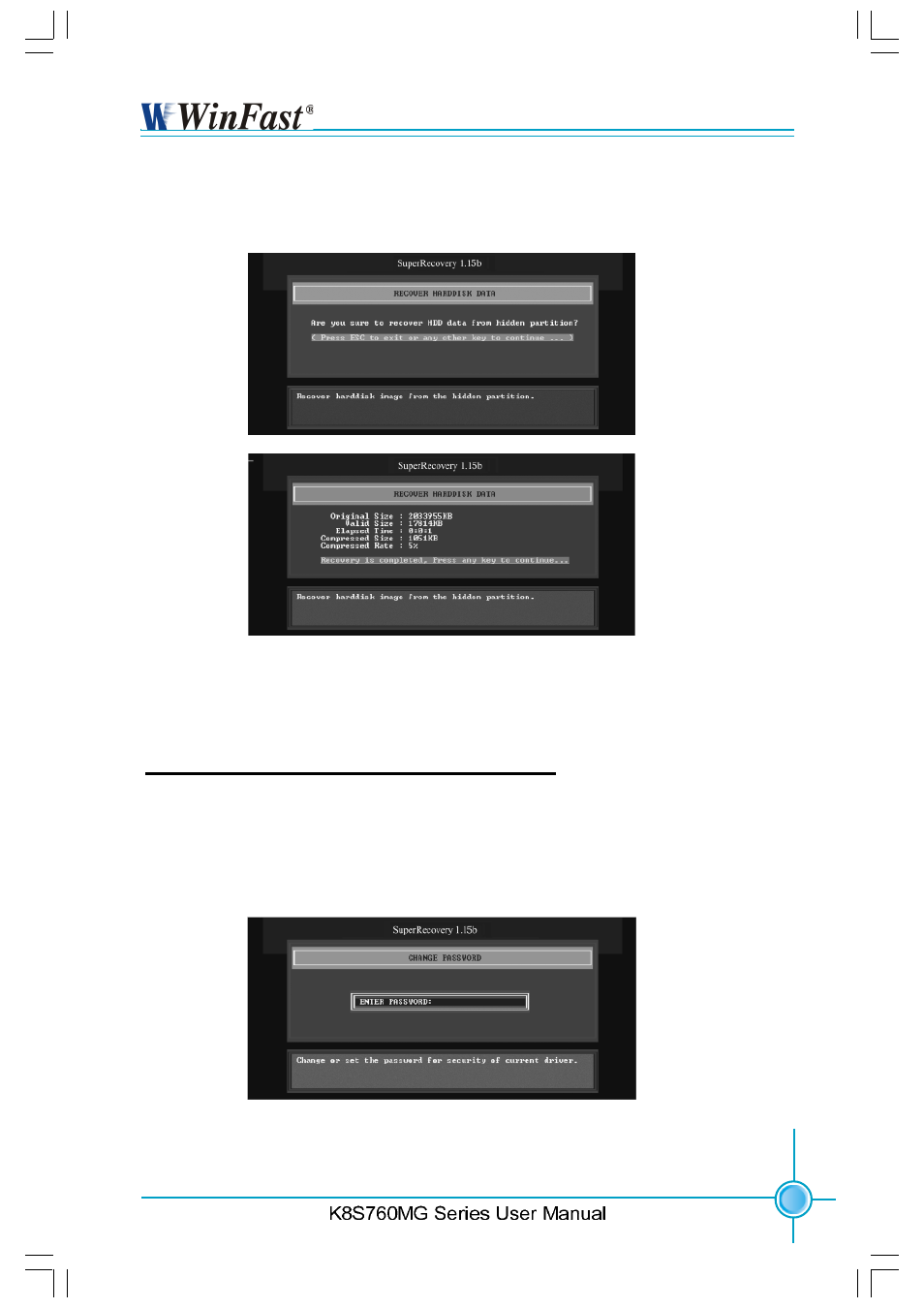 Change password introduction, Chapter 6 special bios functions | Foxconn K8S760MG-6ELRS User Manual | Page 108 / 108