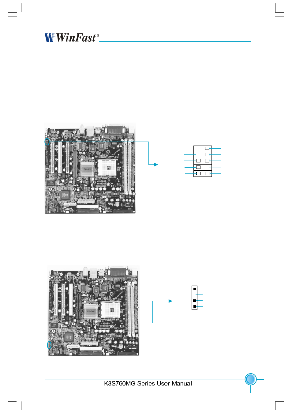 Speaker connector: spk | Foxconn K8S760MG-6ELRS User Manual | Page 32 / 108