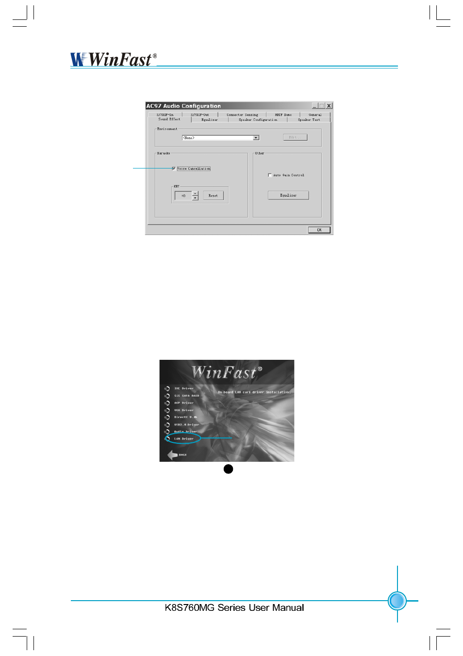 Chapter 4 driver cd introduction, Install lan driver | Foxconn K8S760MG-6ELRS User Manual | Page 82 / 108