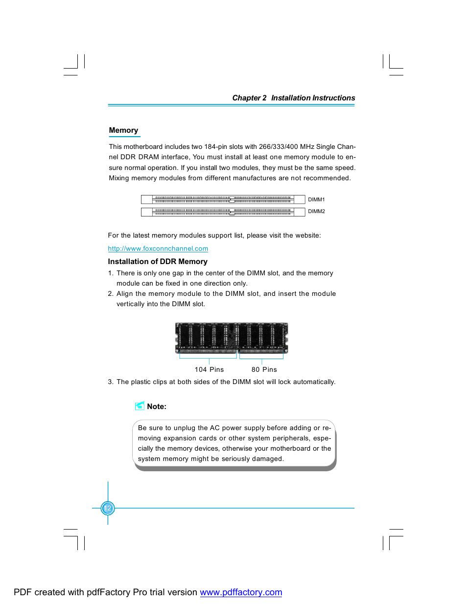 Foxconn 761GXK8MC-RS User Manual | Page 19 / 85