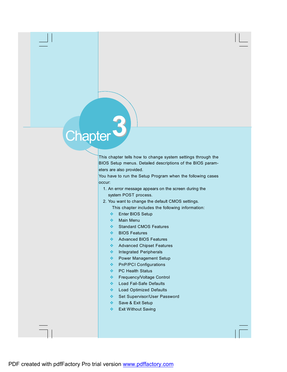 Chapter | Foxconn 761GXK8MC-RS User Manual | Page 31 / 85