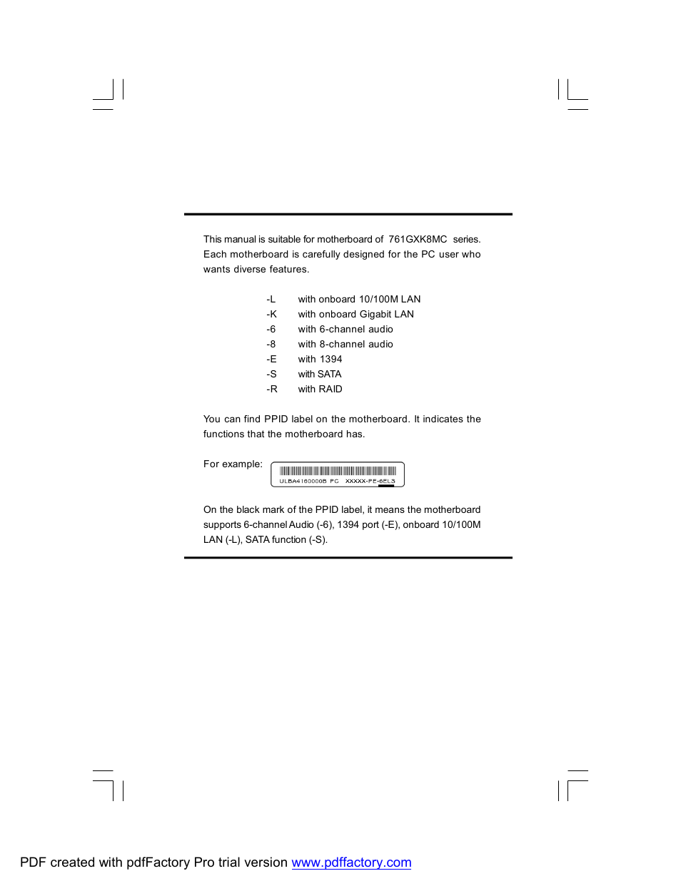 Foxconn 761GXK8MC-RS User Manual | Page 7 / 85
