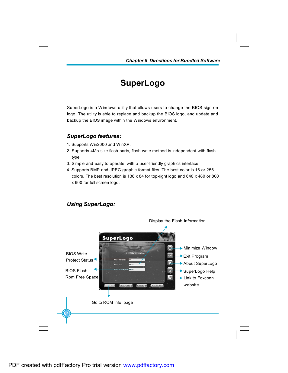 Superlogo | Foxconn 761GXK8MC-RS User Manual | Page 71 / 85