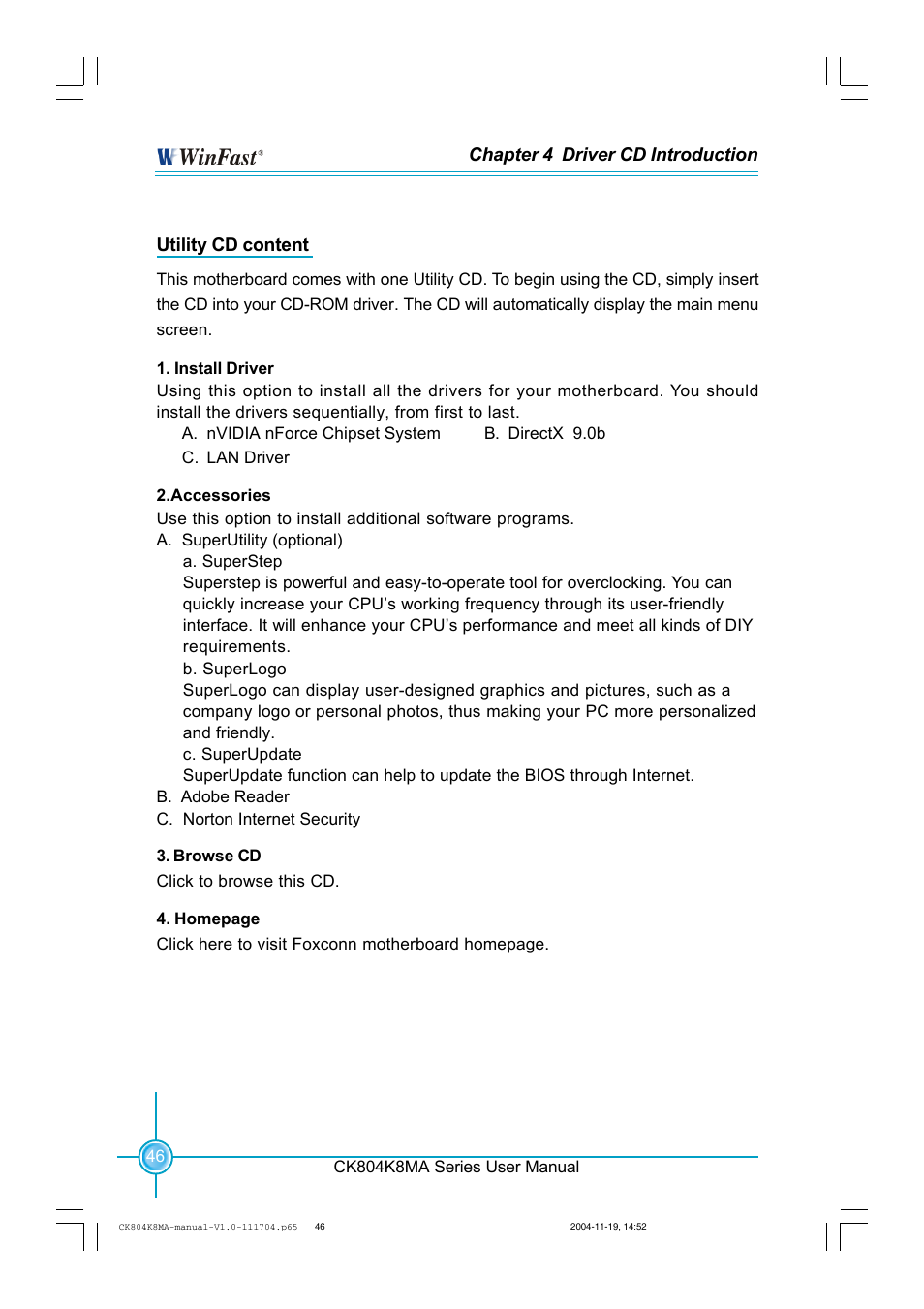 Foxconn CK804K8MA-KS User Manual | Page 54 / 55