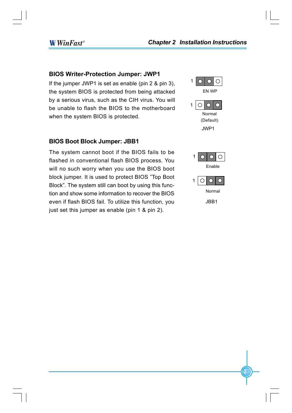 Bios boot block jumper: jbb1 | Foxconn NF4K8AC-RS User Manual | Page 30 / 68