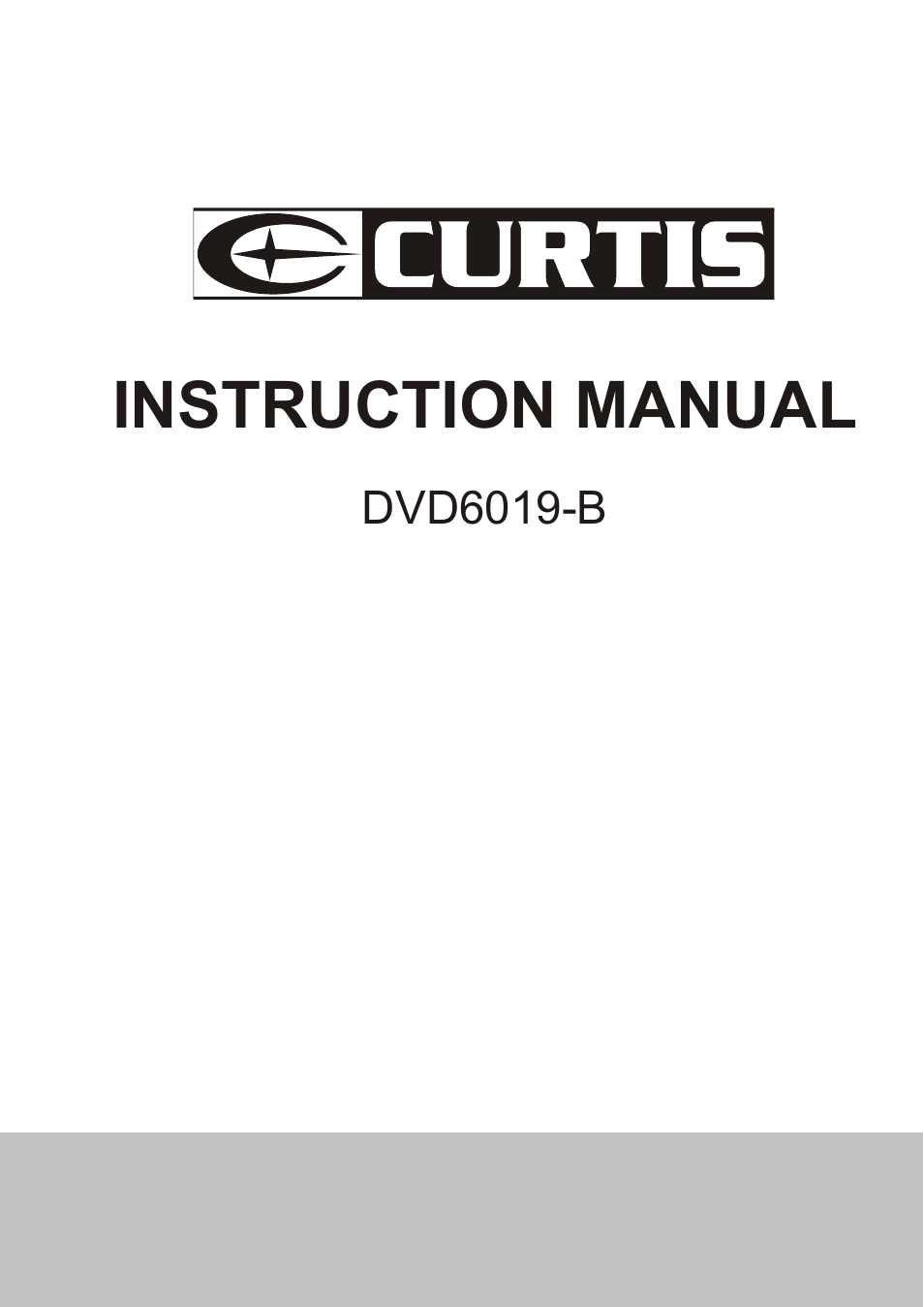 Curtis DVD6019-B User Manual | 31 pages