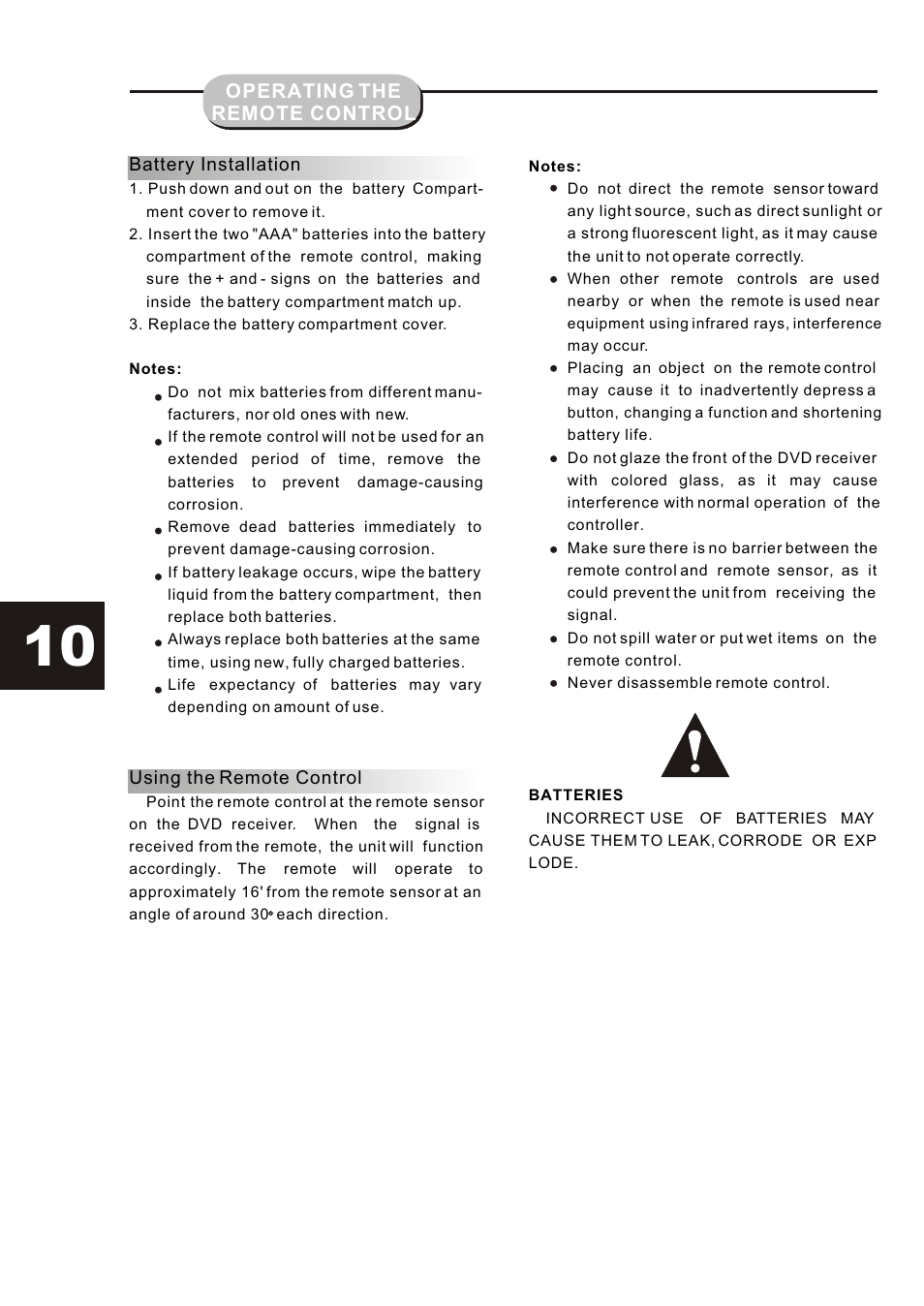Т³гж 10 | Curtis DVD6019-B User Manual | Page 10 / 31