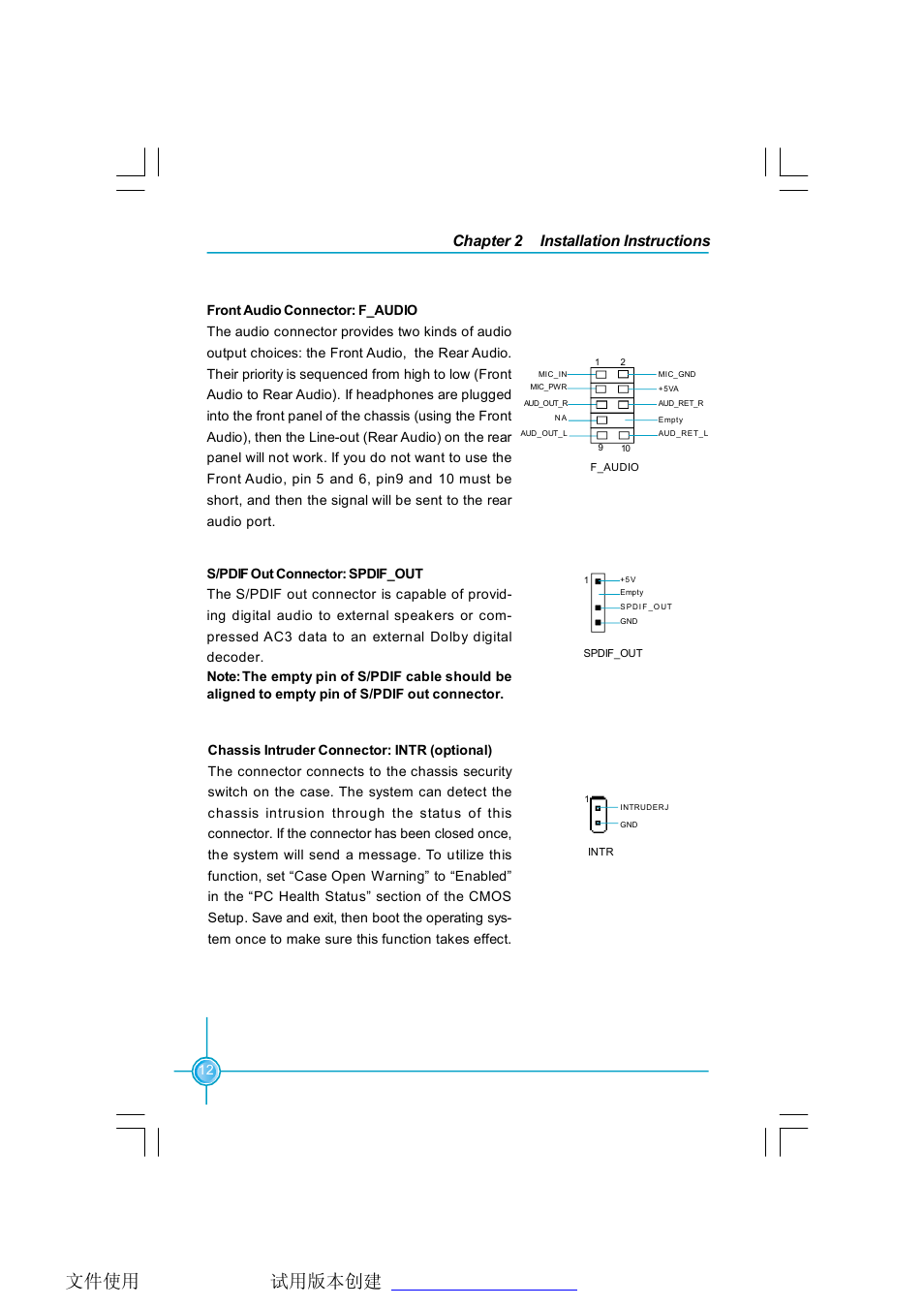Chapter 2 installation instructions | Foxconn K8T890M2AA-KRS2H User Manual | Page 19 / 62