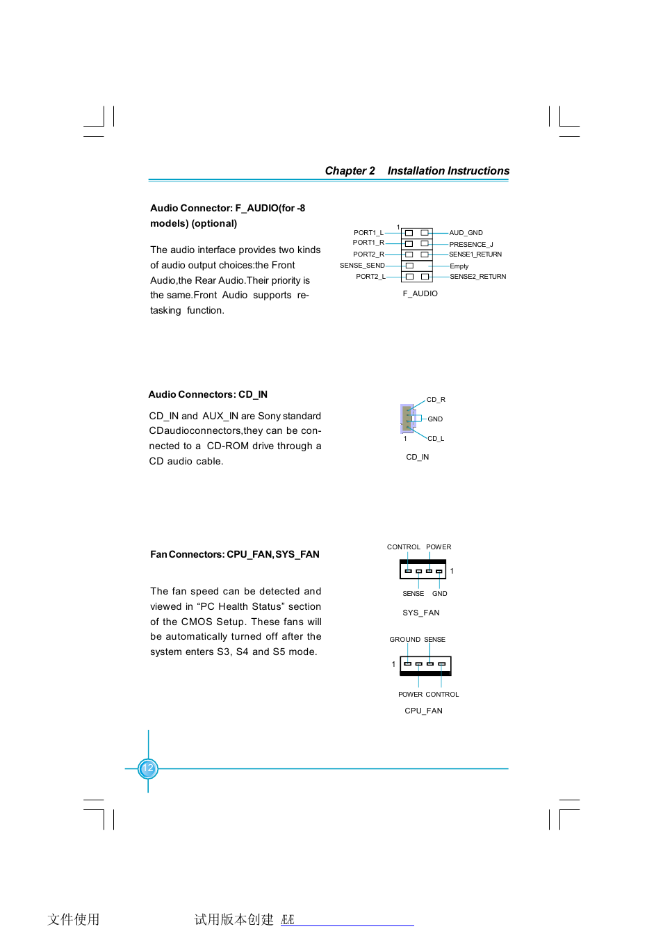 Chapter 2 installation instructions | Foxconn MCP61PM2MA-8EKRS2H User Manual | Page 19 / 61