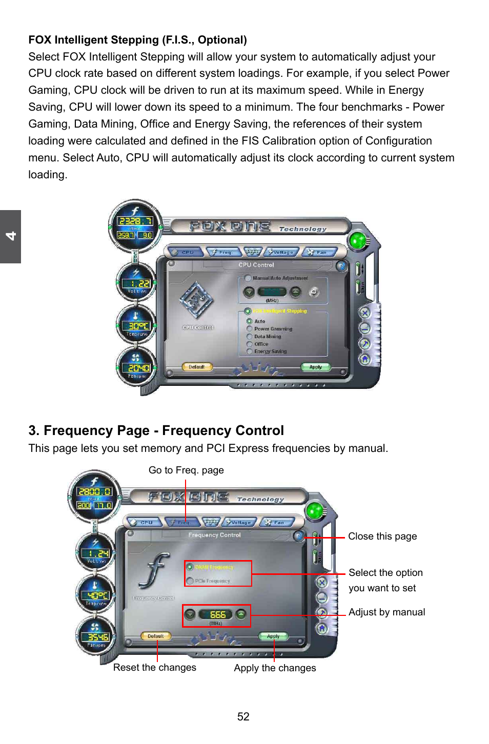 Frequency page - frequency control | Foxconn A85GM User Manual | Page 59 / 104