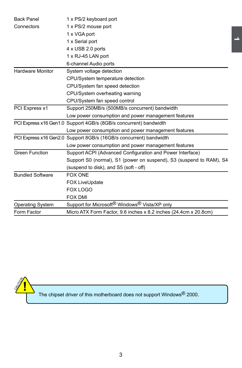 Foxconn A74ML Series User Manual | Page 10 / 105