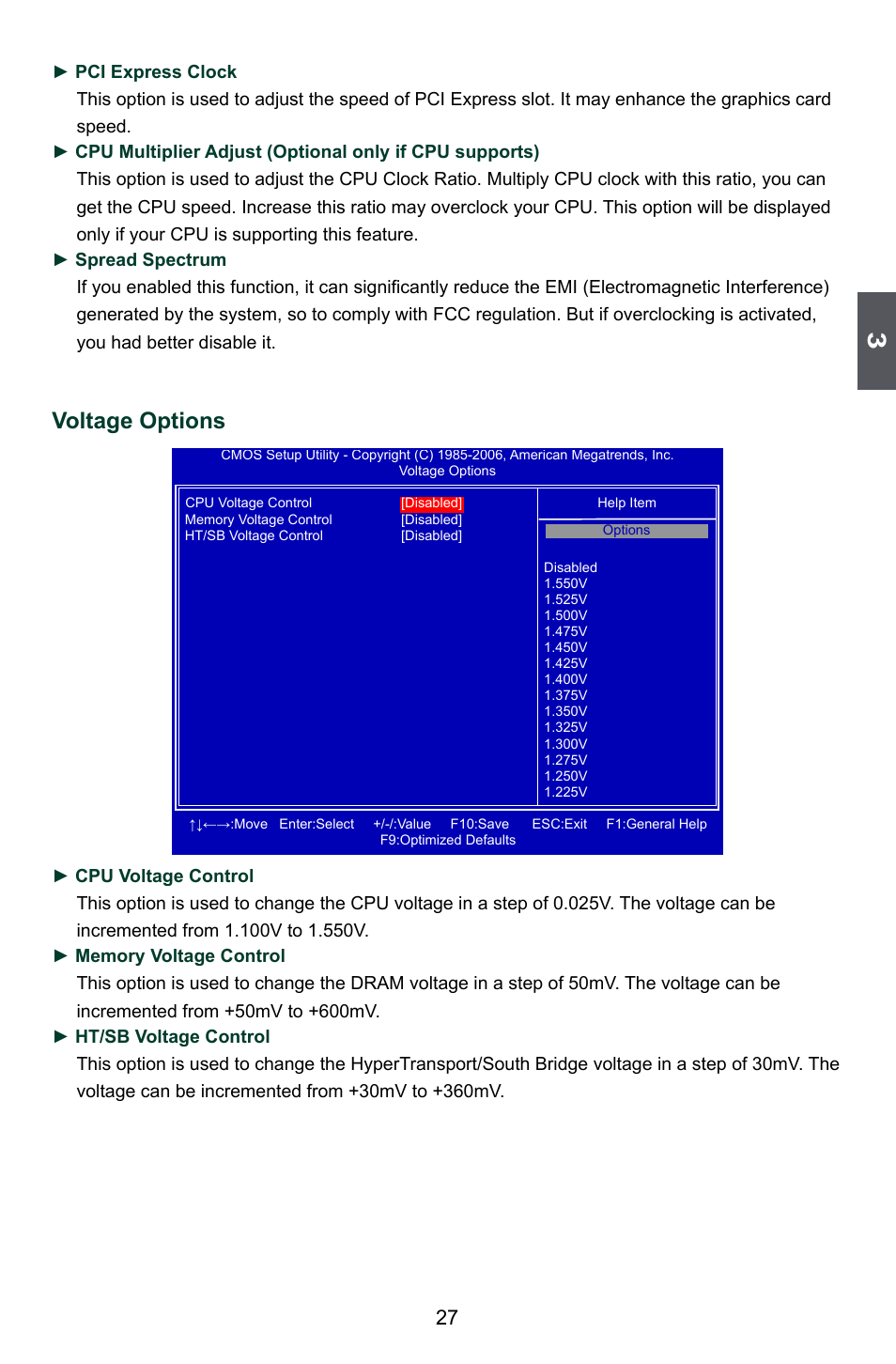 Voltage options | Foxconn A74ML Series User Manual | Page 34 / 105