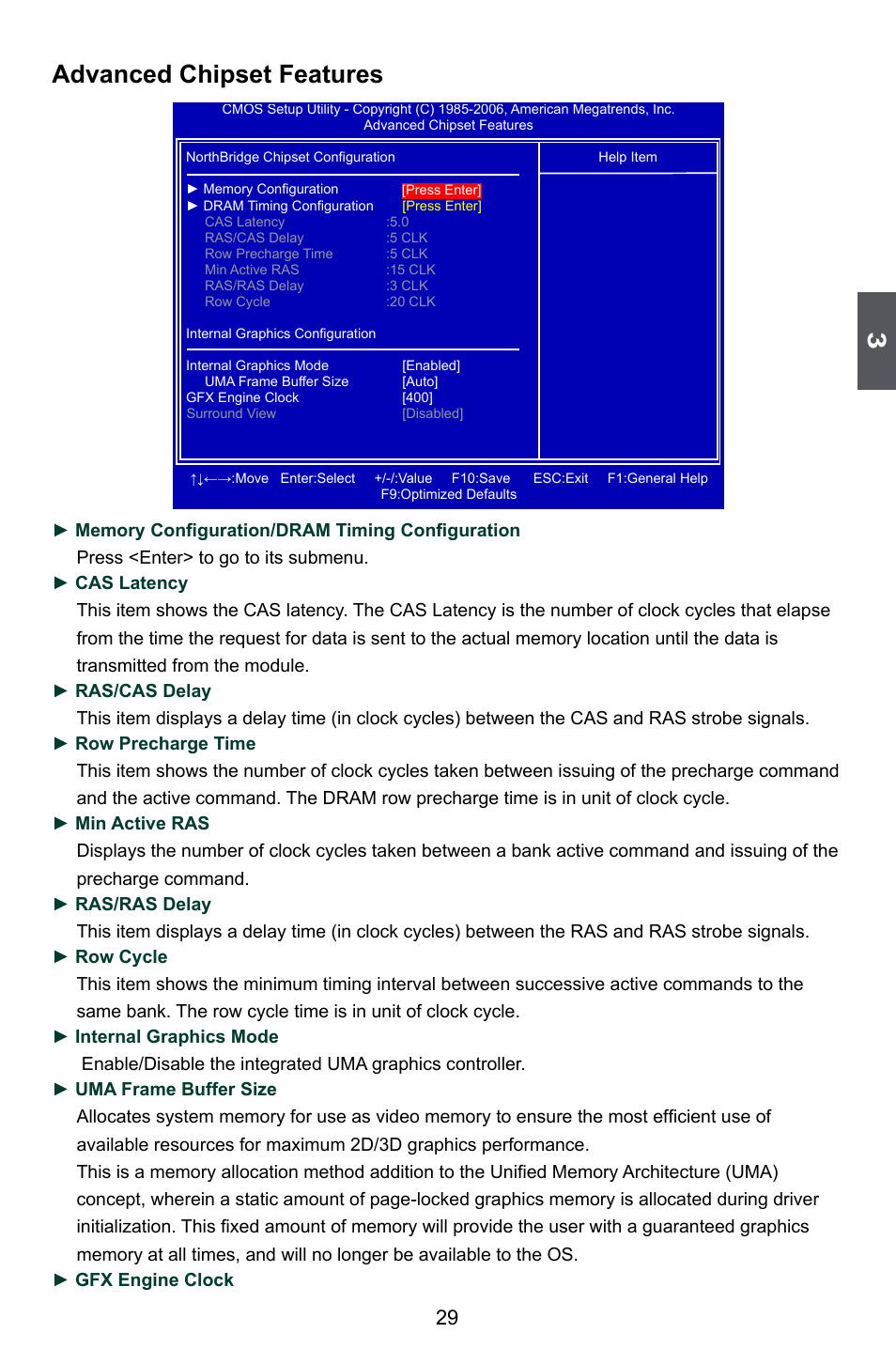 Advanced chipset features | Foxconn A74ML Series User Manual | Page 36 / 105