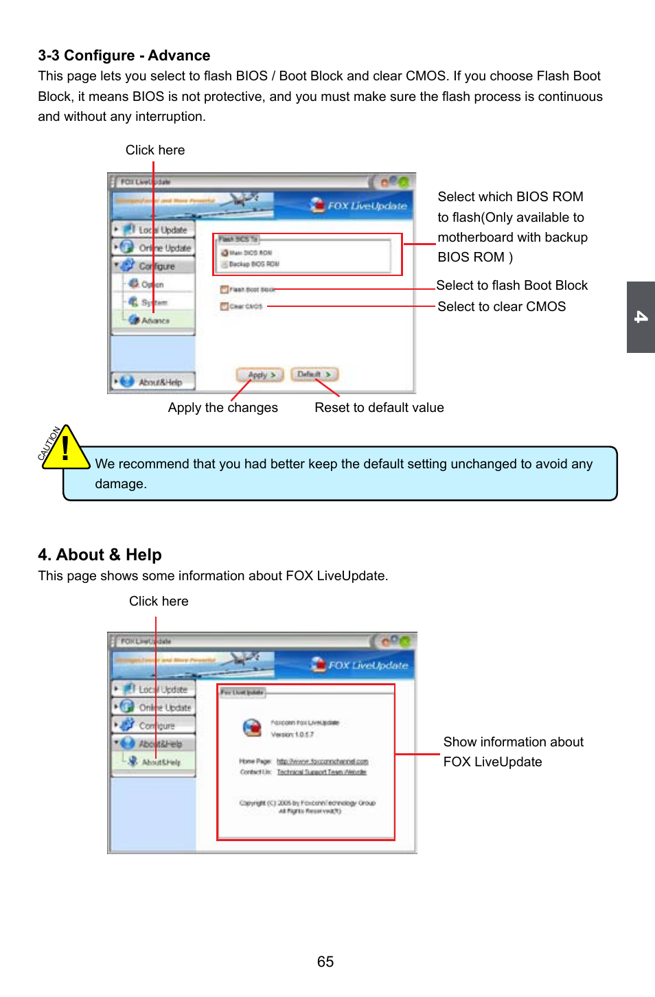 About & help | Foxconn A74ML Series User Manual | Page 72 / 105