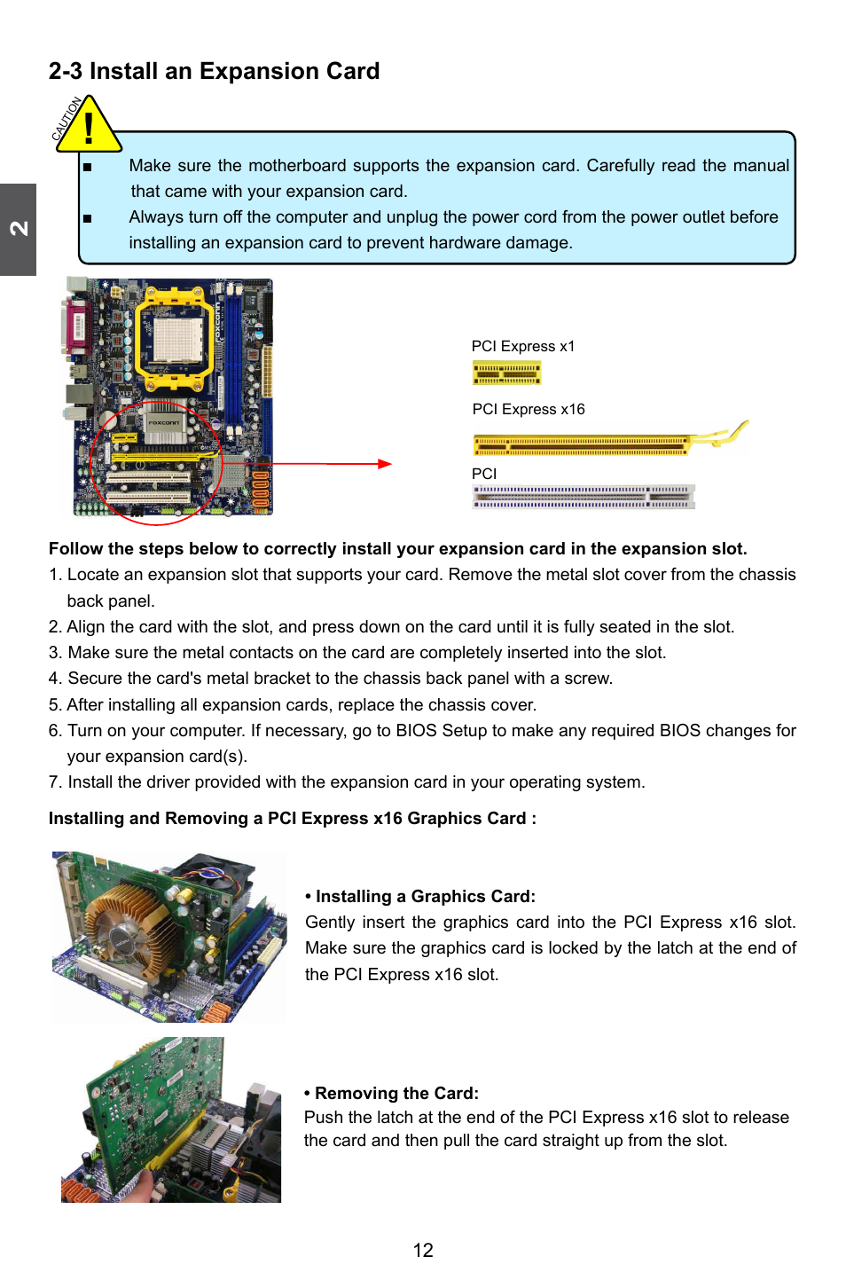 3 install an expansion card | Foxconn A76ML Series User Manual | Page 19 / 105