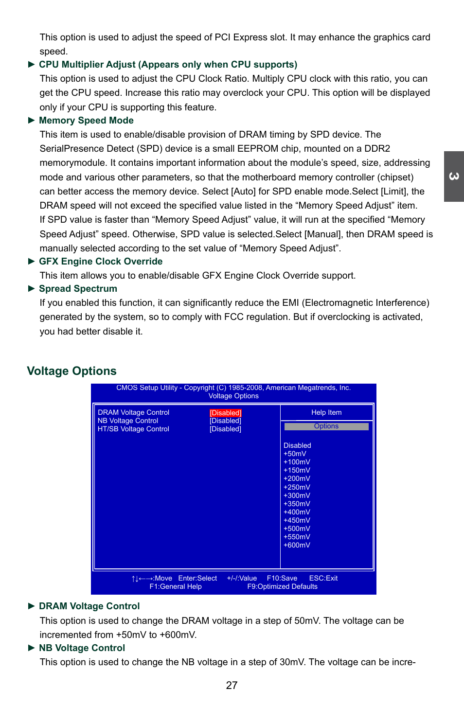 Voltage options | Foxconn A76ML Series User Manual | Page 34 / 105