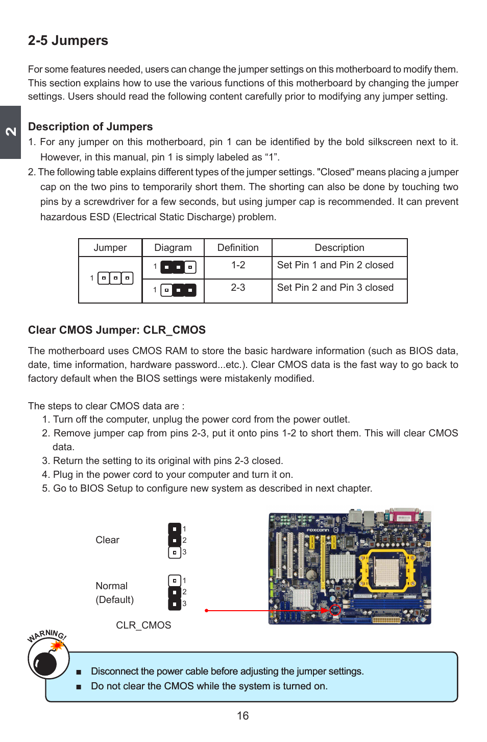 5 jumpers | Foxconn A78AX-K User Manual | Page 23 / 106